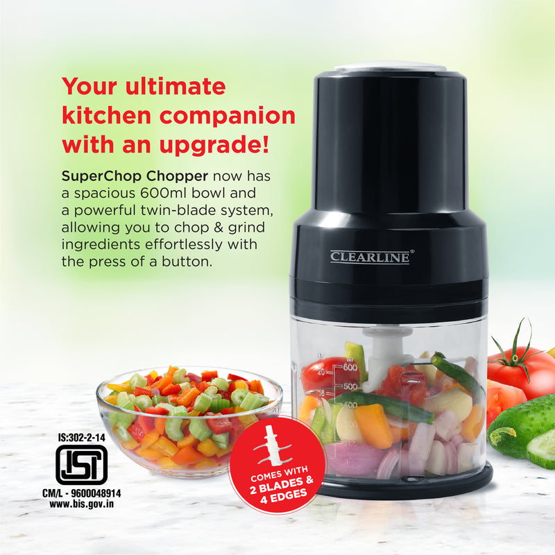 Clearline SuperChop 300W Electric Vegetable & Nut Chopper