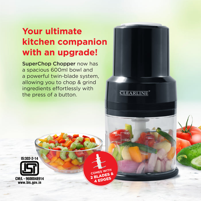 Clearline SuperChop 300W Electric Vegetable & Nut Chopper