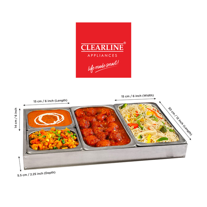 Food Warmer Cum Buffet Server online in India — CLEARLINE