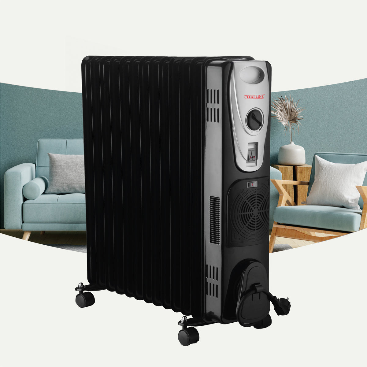 Oil FIlled Radiator 13 Fin - OFR with Turbo Fan — CLEARLINE