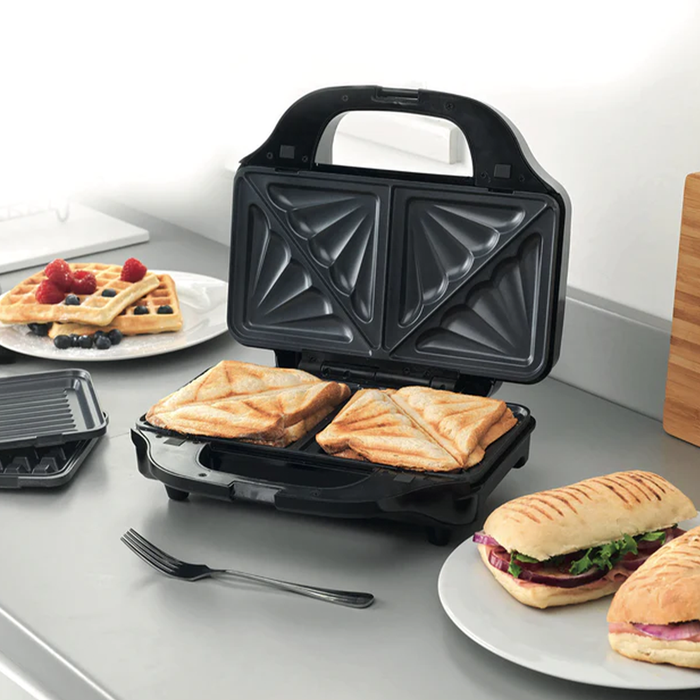 3-in-1 sandwich maker: electric sandwich maker, Grill and waffle