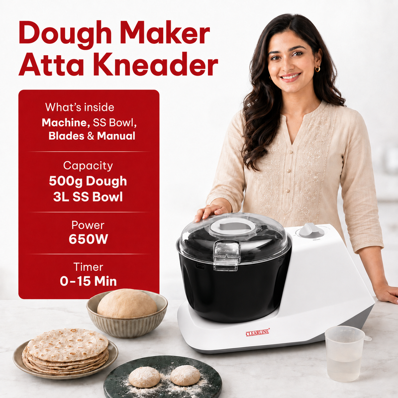 Dough Maker / Atta Kneader Machine with Non-Stick Bowl (DM01)