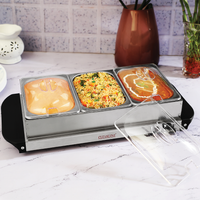 Food Warmer Cum Buffet Server (3 X 1.5L) - FWBS 01
