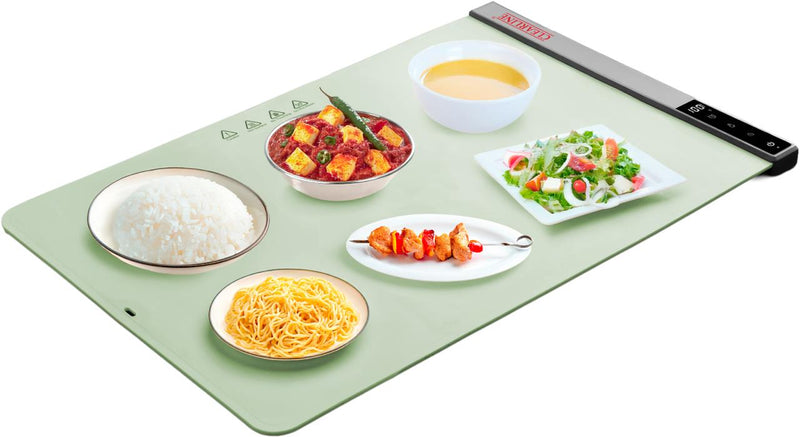 Clearline Flexible Food Warming Mat - Foldable and Easy to Store - 716mm x 420mm - 400W - 40 to 100 degree (C) temperature control - 0 to 6 hour timer