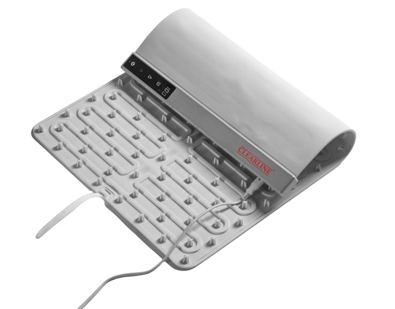 Clearline Flexible Food Warming Mat - Foldable and Easy to Store - 716mm x 420mm - 400W - 40 to 100 degree (C) temperature control - 0 to 6 hour timer